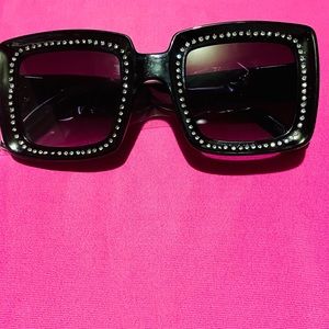 Black Square Shades (Stone Details)